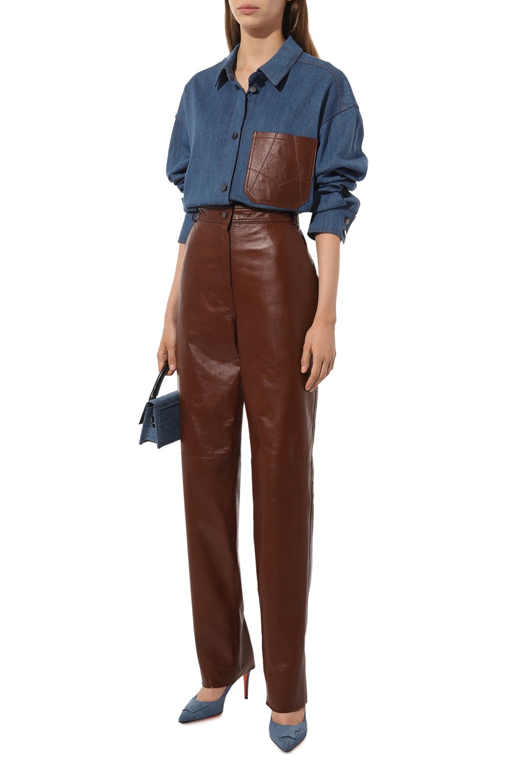 Замшевые туфли sibille SANTONI, арт. WDIG71207HI2TMGD, фото 2