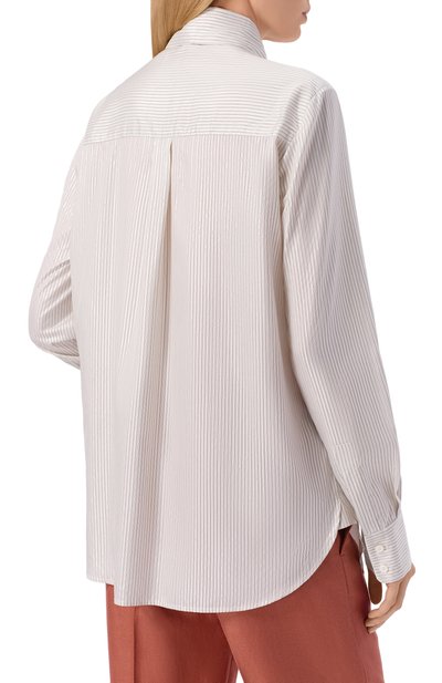 Шелковая блузка KITON, арт. D38455K0973G, фото 4