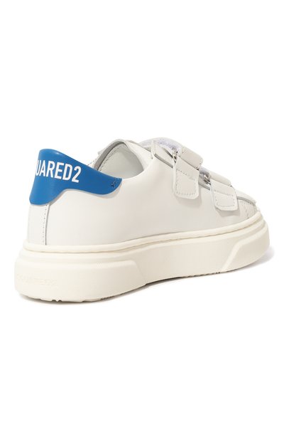 Кожаные кеды DSQUARED2 синего цвета по цене 24150 руб., арт. 70880 VAR.1/28-35, фото 3 Кожаные кеды DSQUARED2, арт. 70880 VAR.1/28-35, фото 3