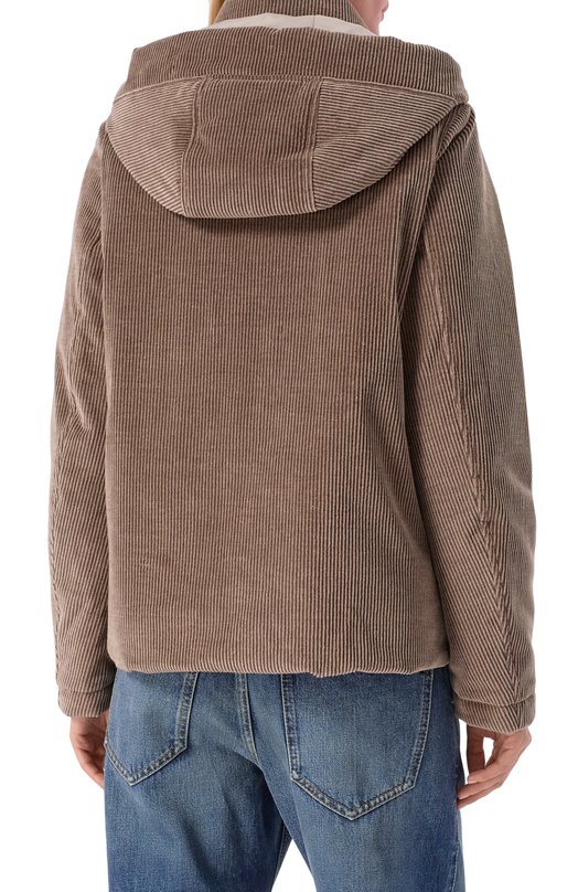 Вельветовый пуховик Kiton D54658K0587C07 Серый  D54658K0587C07 Фото 4