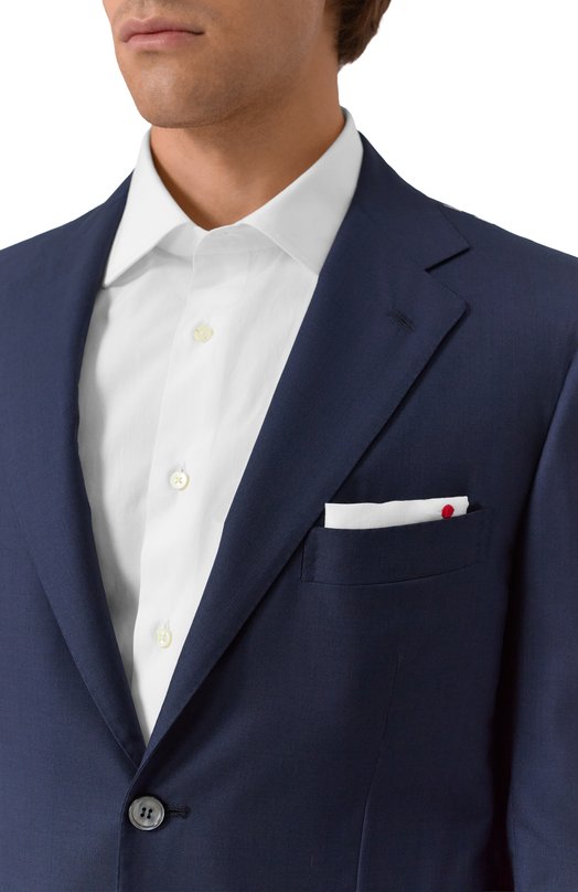 Шерстяной пиджак Kiton UG81K0982823 Синий  UG81K0982823 Фото 6