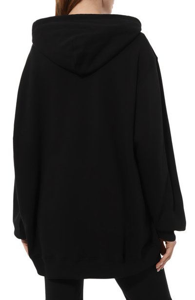 Хлопковое худи MSGM черного цвета по цене 29450 руб., арт. 3541MDM155/237799, фото 4 Хлопковое худи MSGM, арт. 3541MDM155/237799, фото 4