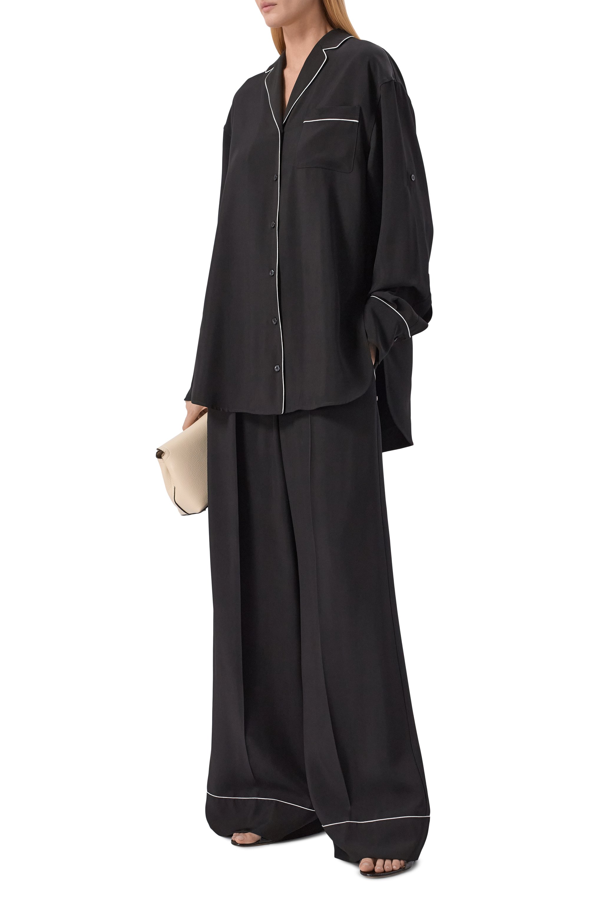 Брюки из вискозы SPORTMAX, арт. SPXRIVETT0, фото 2