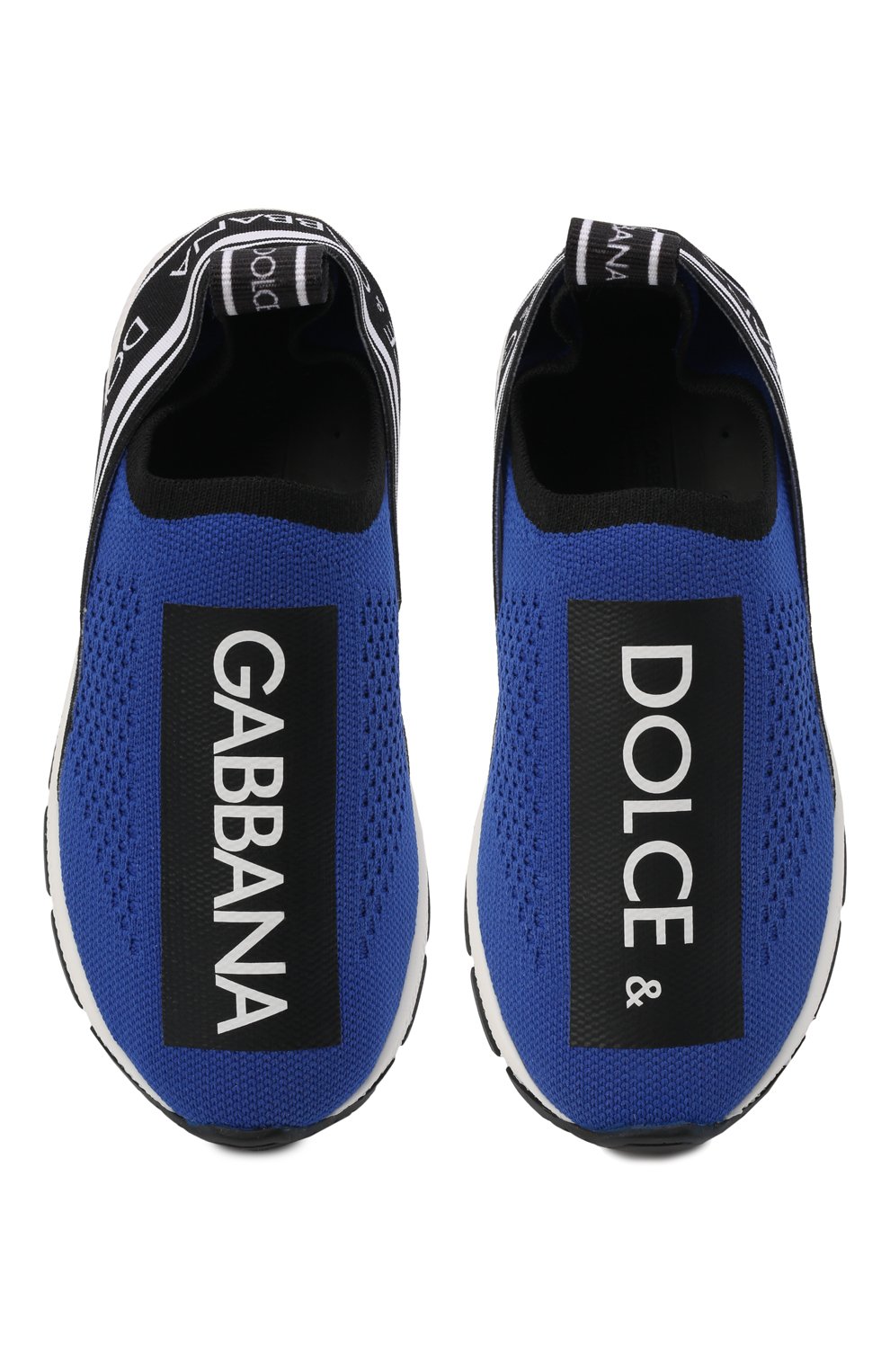 Кроссовки DOLCE & GABBANA синего цвета по цене 28350 руб., арт. D10723/AH677/24-28, фото 4 Кроссовки DOLCE & GABBANA, арт. D10723/AH677/24-28, фото 4