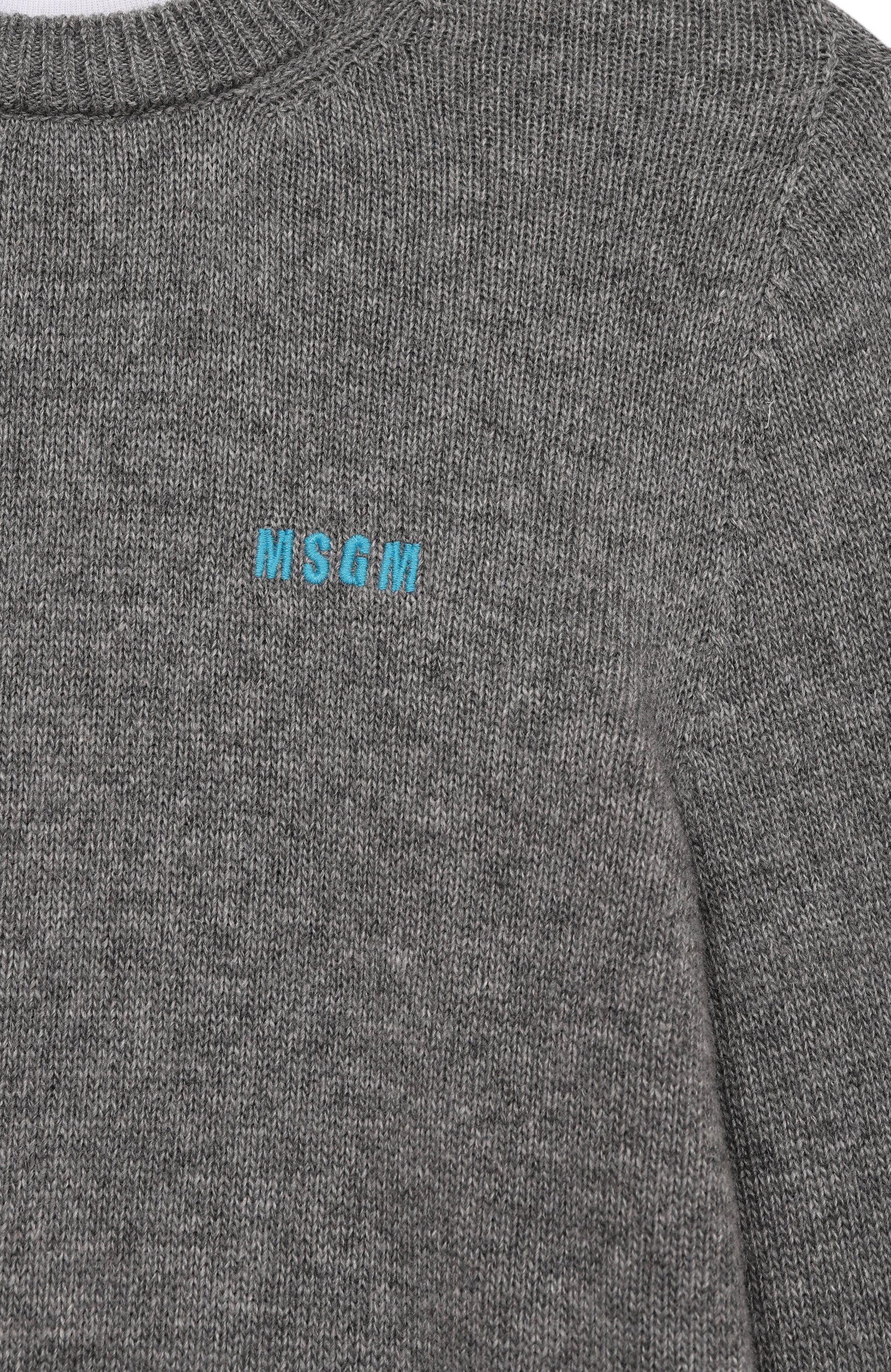 Свитер из шерсти и вискозы MSGM KIDS, арт. F6MSJUJP189, фото 3
