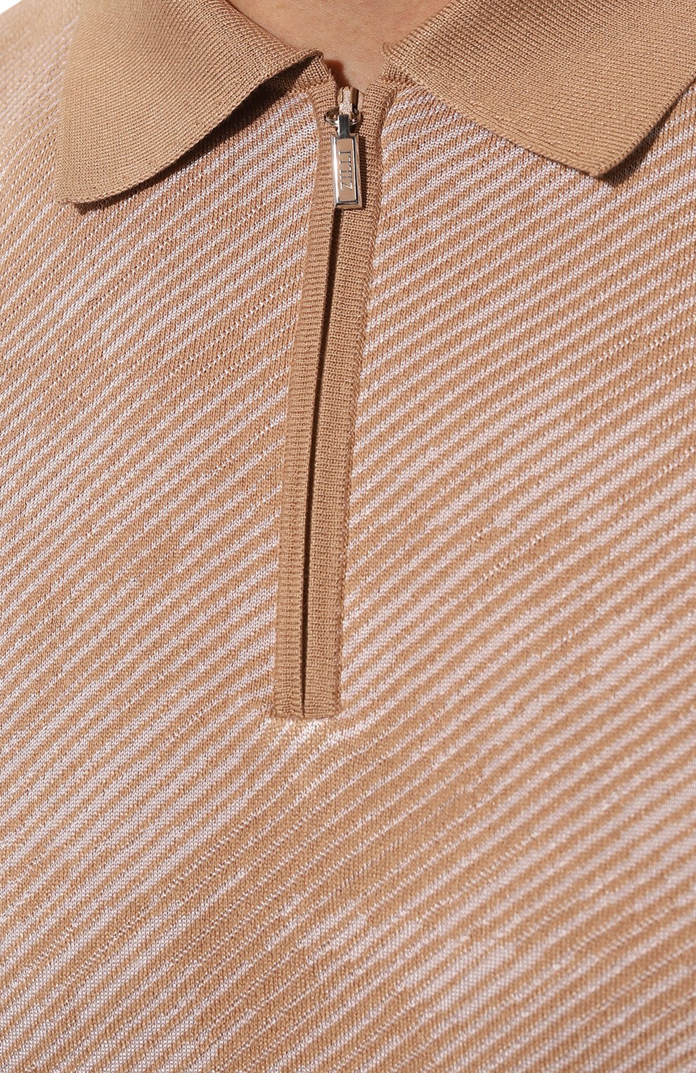 Поло из шелка и хлопка ZILLI, арт. MBZ-PZ122-JACQ1/MC01, фото 5