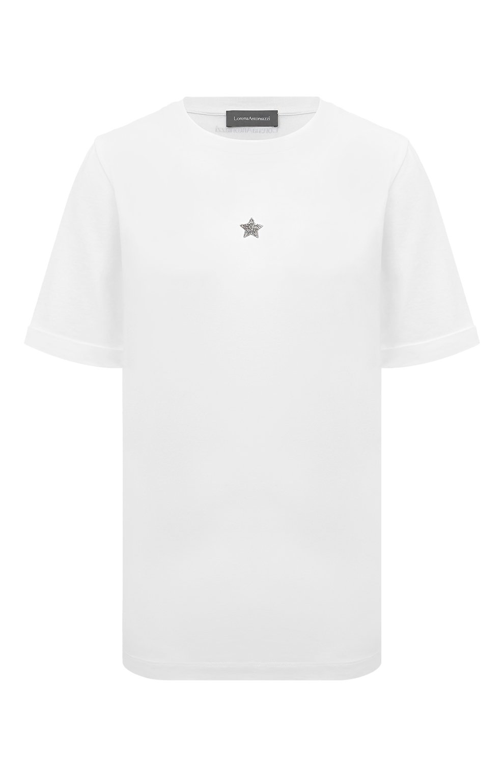 Хлопковая футболка LORENA ANTONIAZZI, арт. TS24AP/9999, фото 1