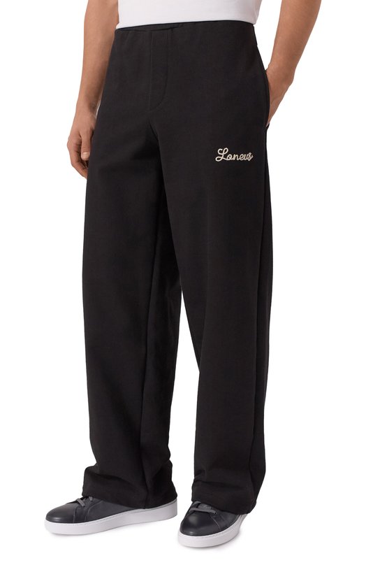 Хлопковые брюки Laneus F5LAMAFP319 Чёрный  F5LAMAFP319 Фото 3