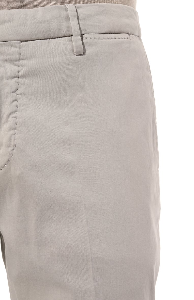 Мужские брюки из хлопка и шелка MARCO PESCAROLO серого цвета, арт. SLIM80/4900 | Фото 5 (Длина (брюки, джинсы): Стандартные; Случай: Повседневный; Материал сплава: Проставлено; Материал внешний: Хлопок; Драгоценные камни: Проставлено; Стили: Кэжуэл)