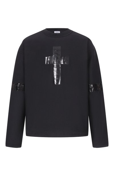 Мужская хлопковый лонгслив VETEMENTS, арт. ME76LS144B/1200 LIGHT JERSEY