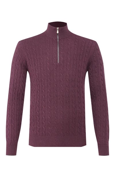 Кашемировый джемпер BRUNELLO CUCINELLI фиолетового цвета по цене 135000 руб., арт. M2226454, фото 1 Кашемировый джемпер BRUNELLO CUCINELLI, арт. M2226454, фото 1