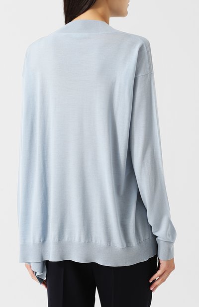 Шерстяной пуловер свободного кроя с разрезом STELLA MCCARTNEY, арт. 521668/S1735, фото 4