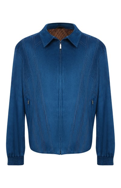 Мужской замшевый бомбер ZILLI, арт. MAV-J0CKE-01003/2002/60-64