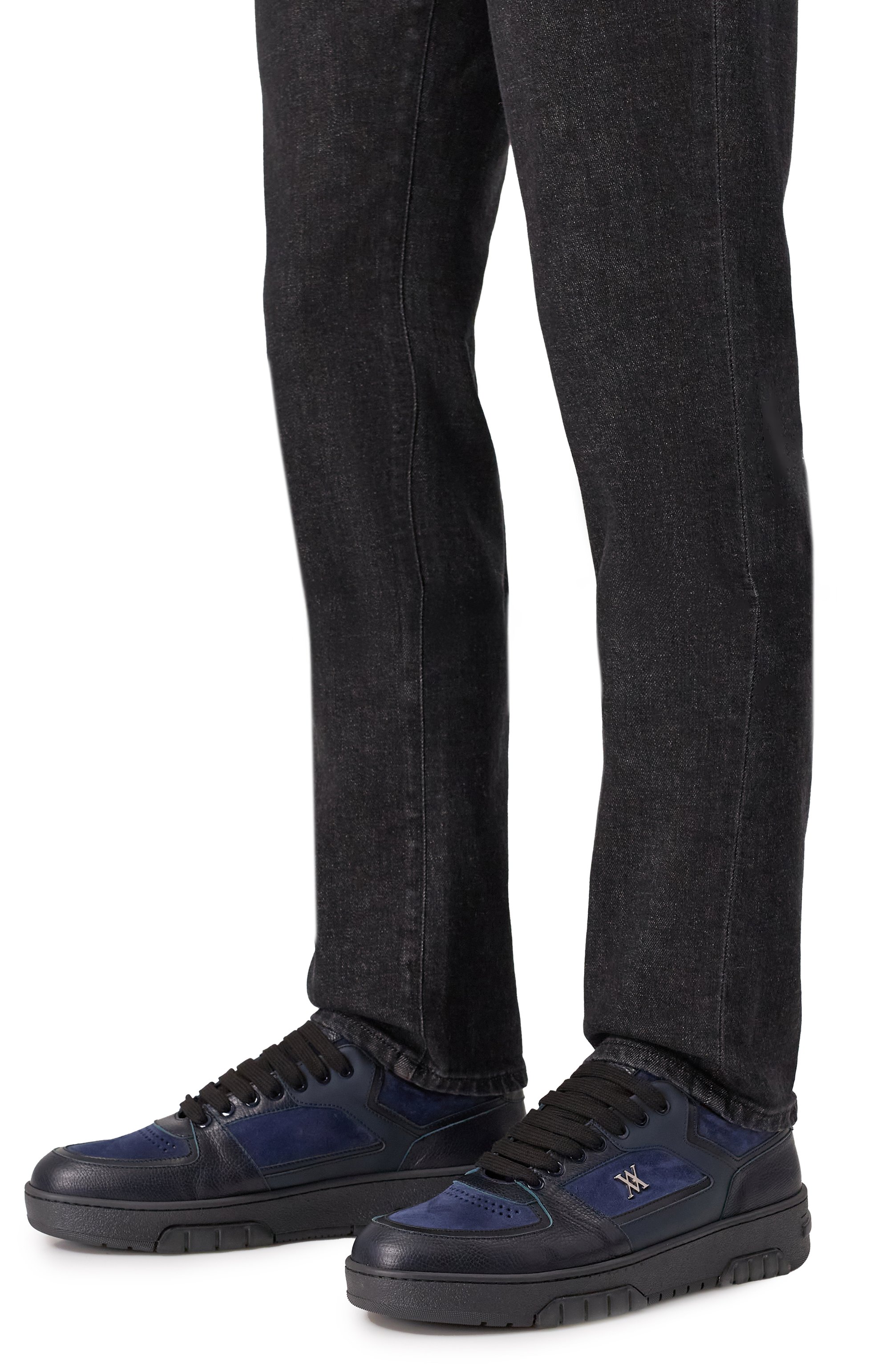 Кожаные кеды johan ARTIOLI темно-синего цвета по цене 135500 руб., арт. 0S722, фото 3 Кожаные кеды johan ARTIOLI, арт. 0S722, фото 3