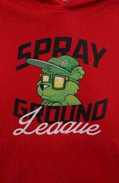 Детский хлопковое худи SPRAYGROUND красного цвета, арт. SPY1037RED | Фото 3 (Рукава: Длинные; Мальчики Кросс-КТ: Худи-одежда; Материал сплава: Проставлено; Материал внешний: Хлопок; Драгоценные камни: Проставлено; Ростовка одежда: 10 - 11 лет | 140 - 146см, 12 лет | 152 см, 8 лет | 128 см, 16 лет | 164 см, 13 - 15 лет | 158 см)