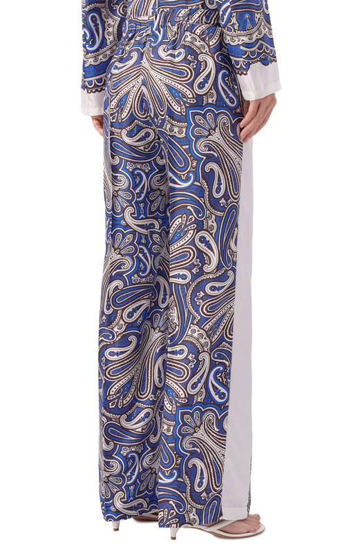 Шелковые брюки P.A.R.O.S.H. D232495/SKINDY Синий  D232495/SKINDY Фото 4