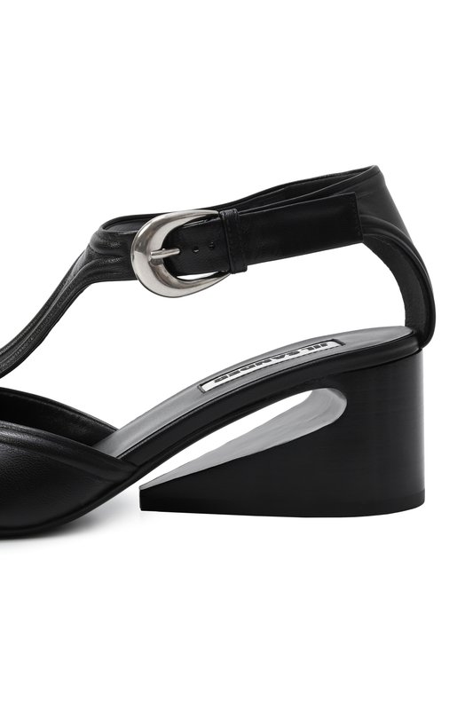 Кожаные туфли Mary Jane Jil Sander J16WM0004-P8226 Чёрный  J16WM0004-P8226 Фото 7