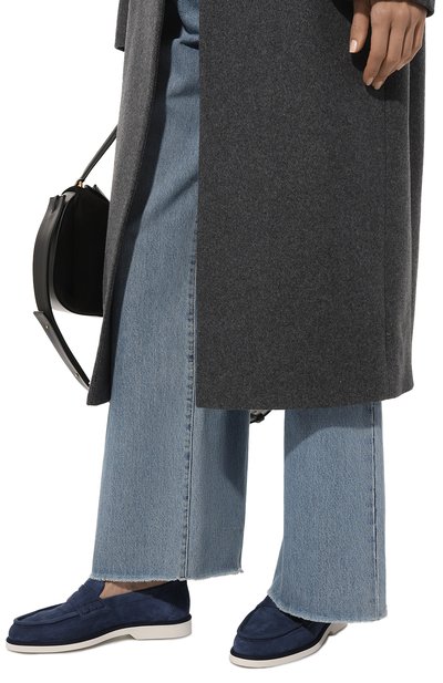 Замшевые пенни-лоферы SANTONI, арт. WUQY59818BIASTW1, фото 3