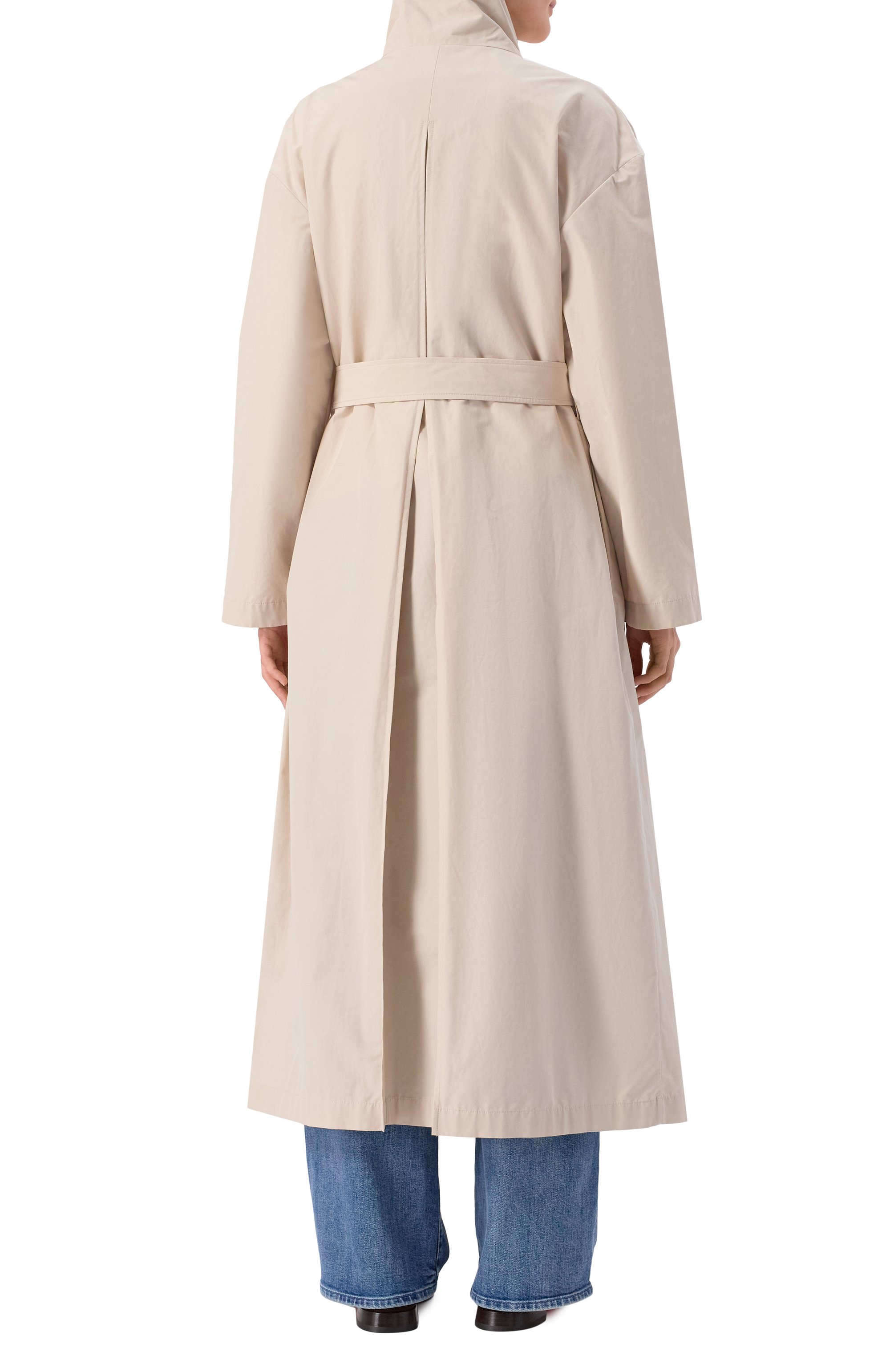 Плащ 12 STOREEZ кремового цвета по цене 35000 руб., арт. 130038, фото 4 Плащ 12 STOREEZ, арт. 130038, фото 4