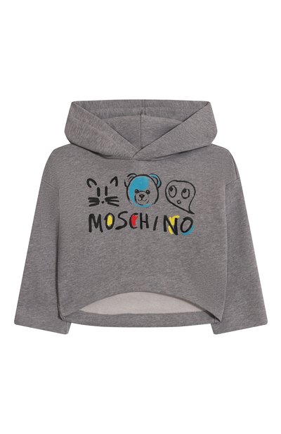 Хлопковое худи MOSCHINO, арт. HDF06I/LCA77/10-14