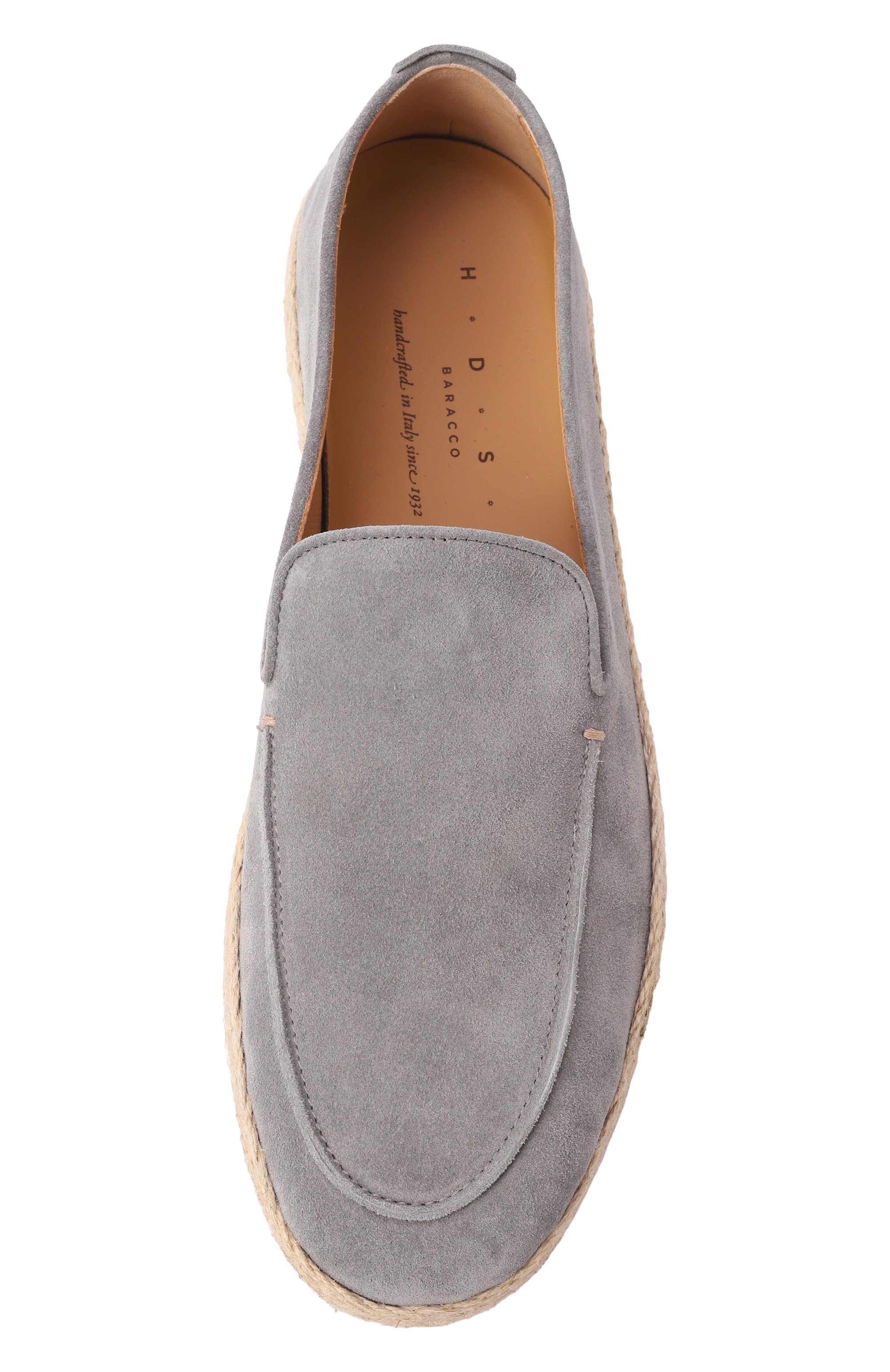 Замшевые эспадрильи H`D`S`N BARACCO серого цвета по цене 43950 руб., арт. PALAU.S.5*, фото 6 Замшевые эспадрильи H`D`S`N BARACCO, арт. PALAU.S.5*, фото 6