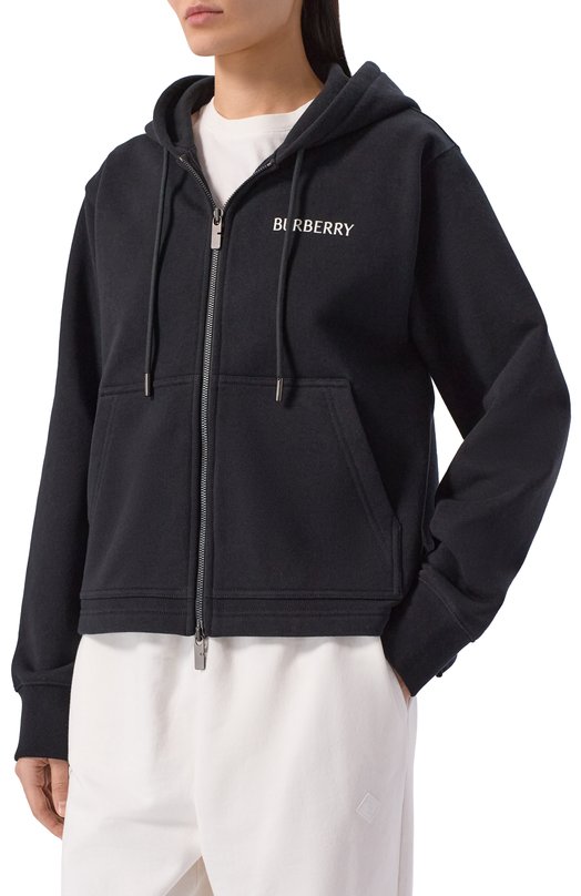 Хлопковая толстовка Burberry 8118980 Чёрный  8118980 Фото 3
