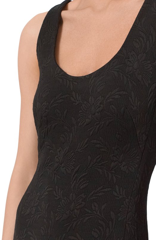 Платье из вискозы и хлопка Dries Van Noten 261-011066/3265 Чёрный  261-011066/3265 Фото 4