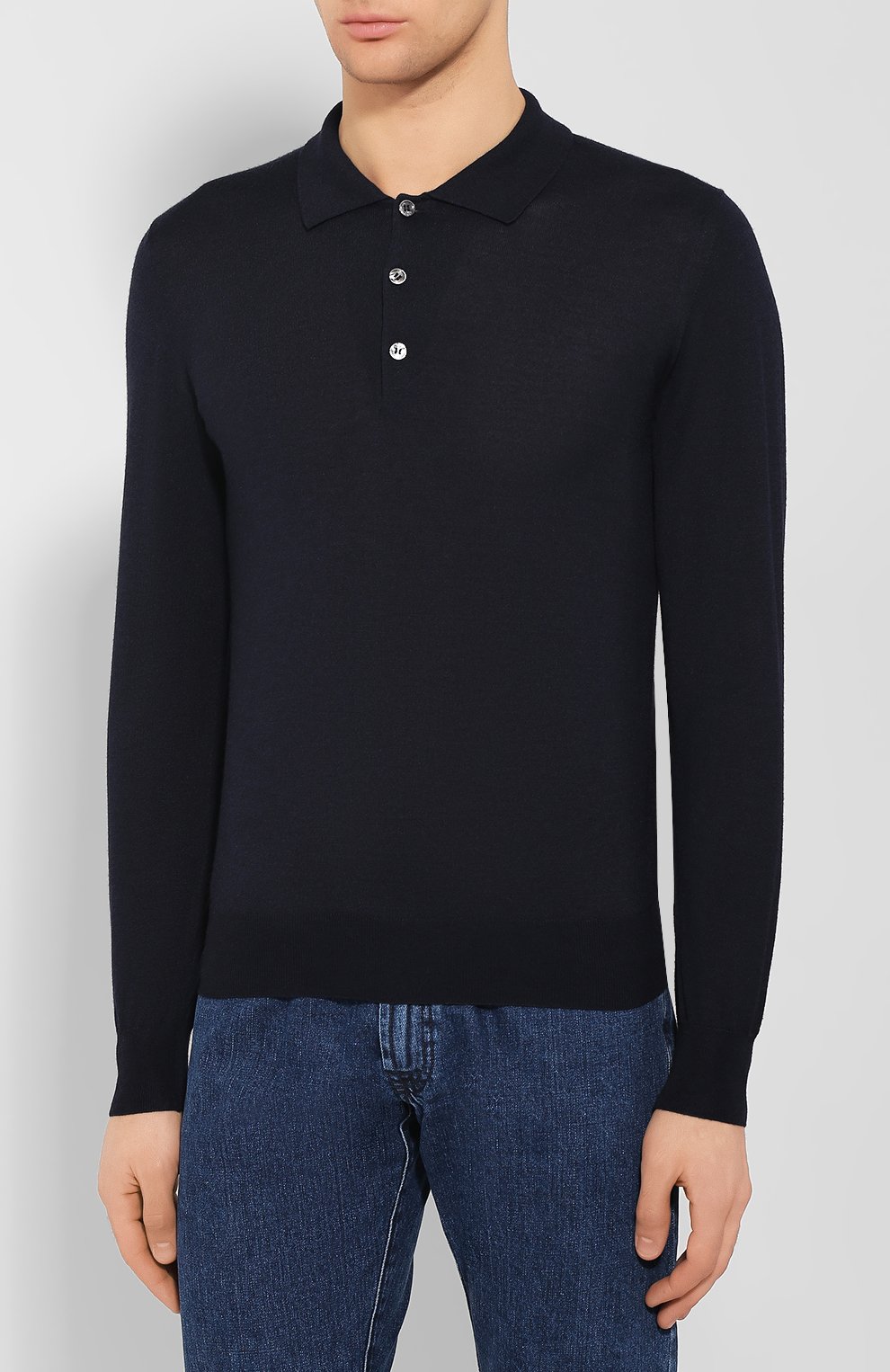 Поло из смеси шерсти и кашемира с шелком BRIONI, арт. UMR30T/0ZK12, фото 3