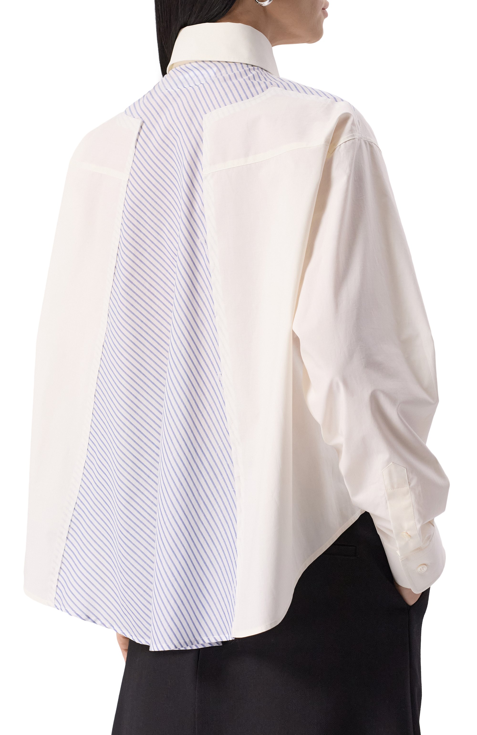 Хлопковая рубашка MM6, арт. S52DT0042/M35256, фото 4