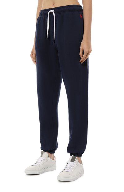 Хлопковые джоггеры POLO RALPH LAUREN темно-синего цвета по цене 19250 руб., арт. 211943009, фото 3 Хлопковые джоггеры POLO RALPH LAUREN, арт. 211943009, фото 3