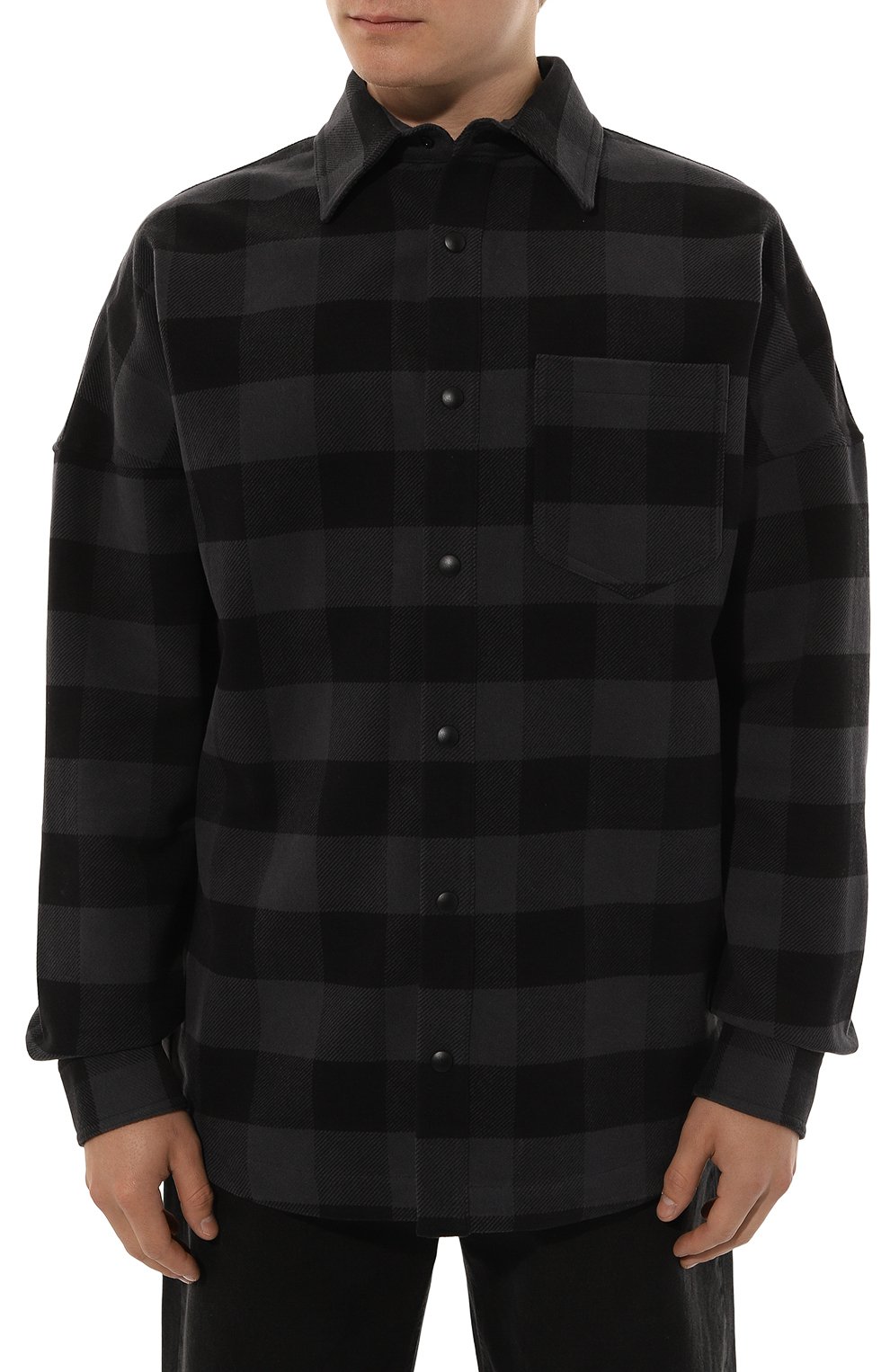 Хлопковая рубашка PALM ANGELS, арт. PMES002C99FAB001, фото 3