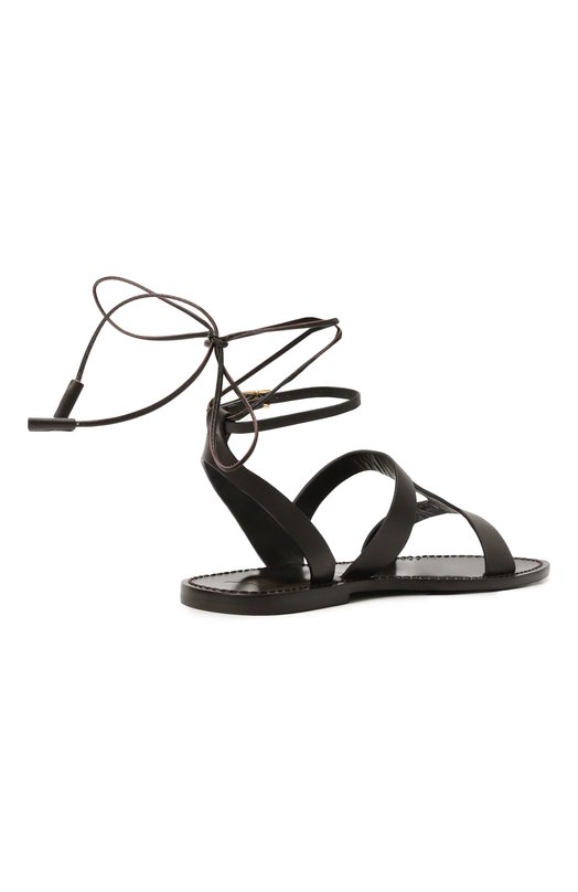 Кожаные сандалии Lemma Weekend Max Mara LEMMA Коричневый  LEMMA Фото 5