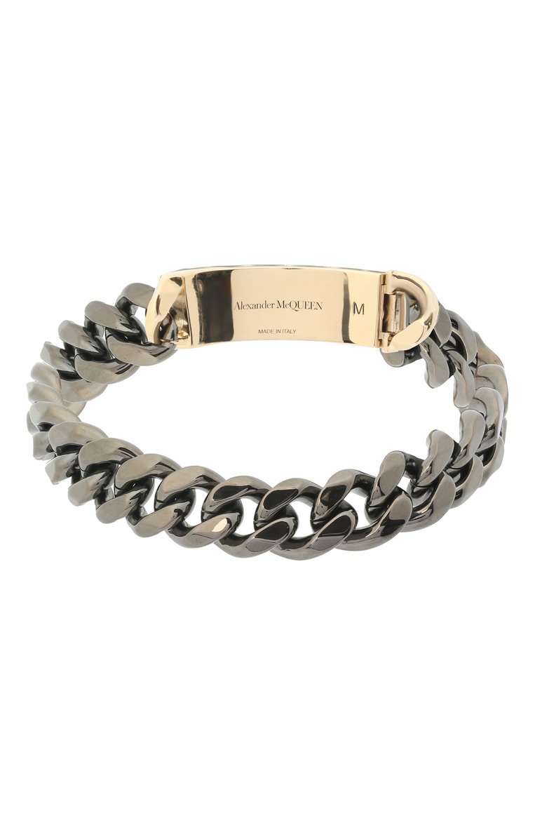 Мужской браслет ALEXANDER MCQUEEN серебряного цвета, арт. 630391/J160K | Фото 2 (Материал: Металл; Региональные ограничения белый список (Axapta Mercury): Не проставлено; Нос: Не проставлено)