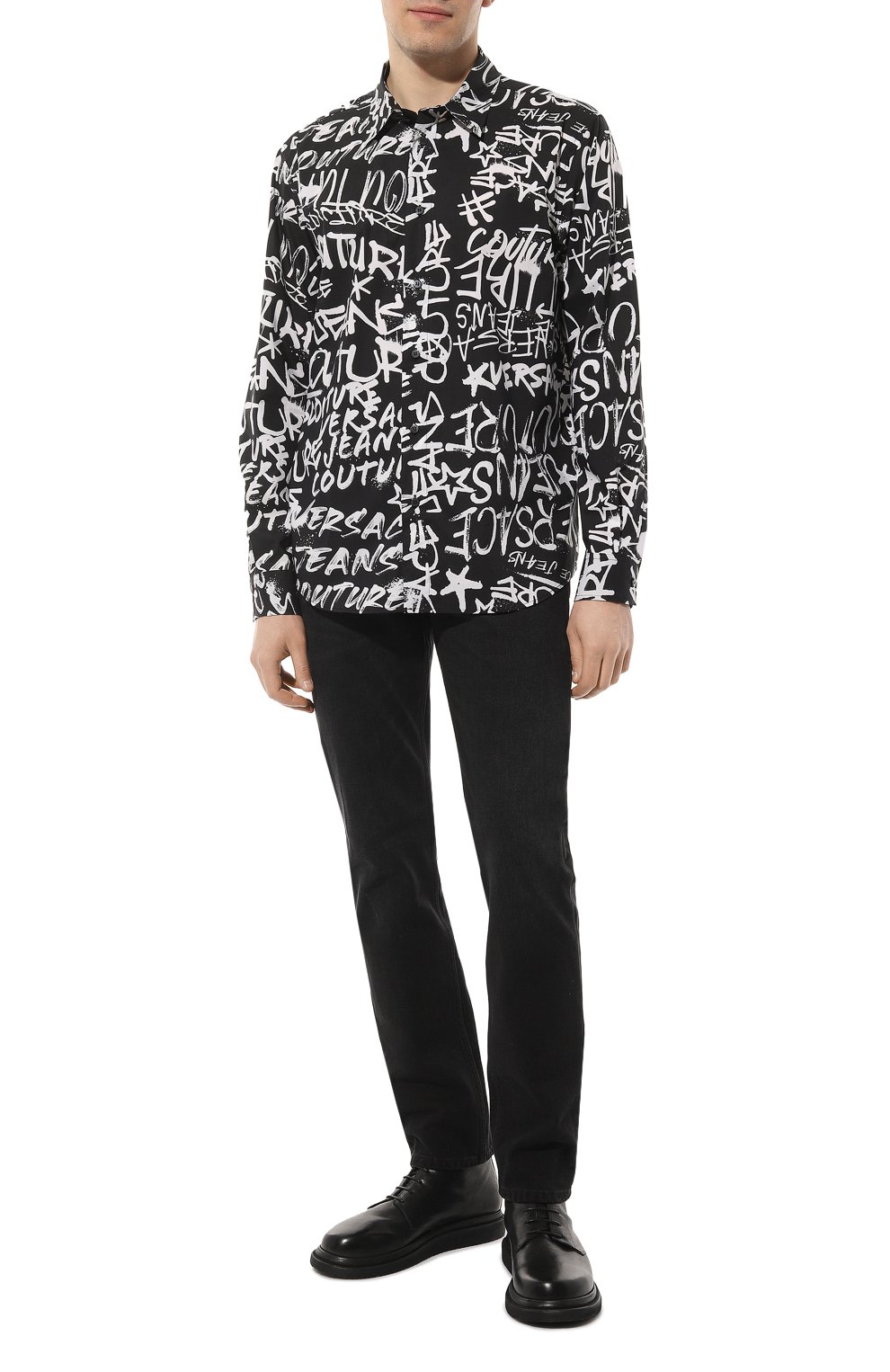 Хлопковая рубашка VERSACE JEANS COUTURE, арт. 75GAL2R0/NS301, фото 2