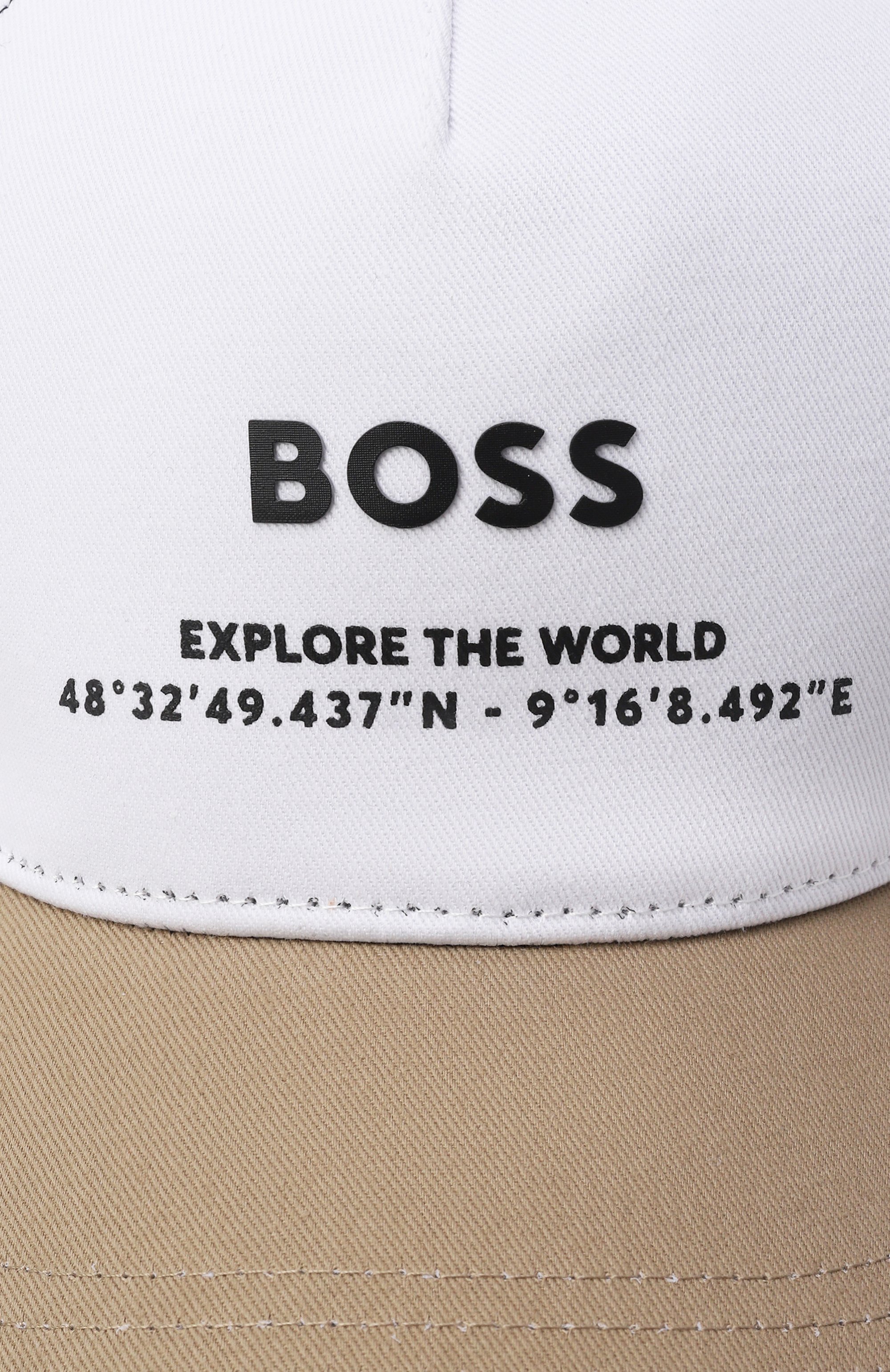 Хлопковая бейсболка BOSS черного цвета по цене 5995 руб., арт. J53126, фото 3 Хлопковая бейсболка BOSS, арт. J53126, фото 3