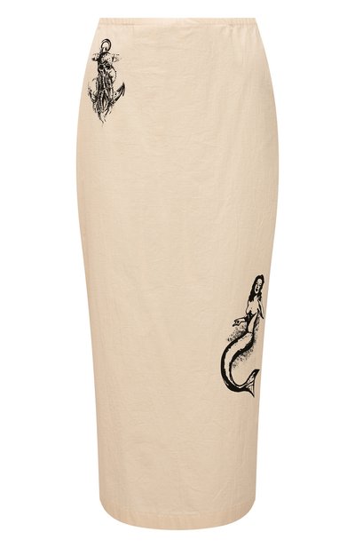 Женская хлопковая юбка PRADA, арт. P181T-10M6-F0304-221