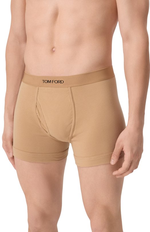 Хлопковые боксеры Tom Ford T4LC3/204 Бежевый  T4LC3/204 Фото 2