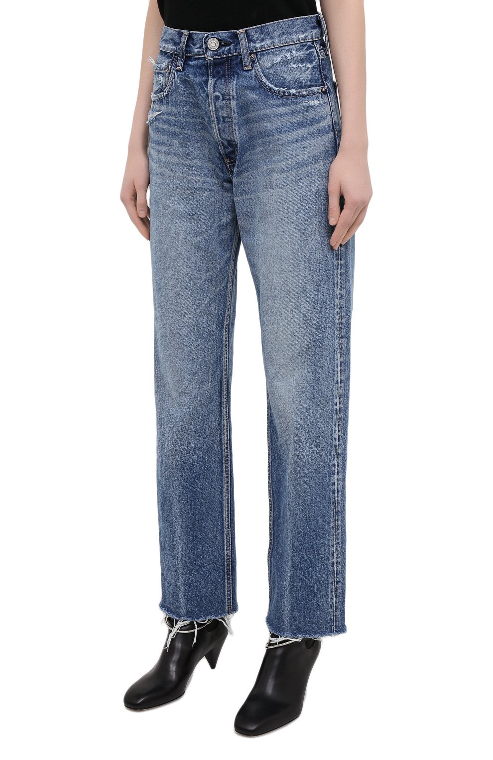 Джинсы MOUSSY голубого цвета по цене 29950 руб., арт. 025DAC11-2320, фото 3 Джинсы MOUSSY, арт. 025DAC11-2320, фото 3