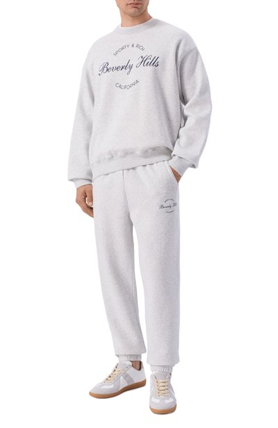 Хлопковый свитшот SPORTY AND RICH, арт. ST09876257GY03, фото 2