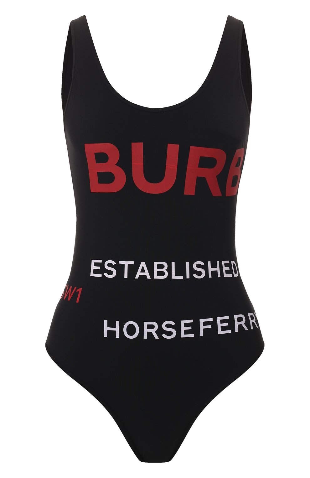 Слитный купальник BURBERRY черного цвета по цене 42700 руб., арт. 8015449, фото 1 Слитный купальник BURBERRY, арт. 8015449, фото 1