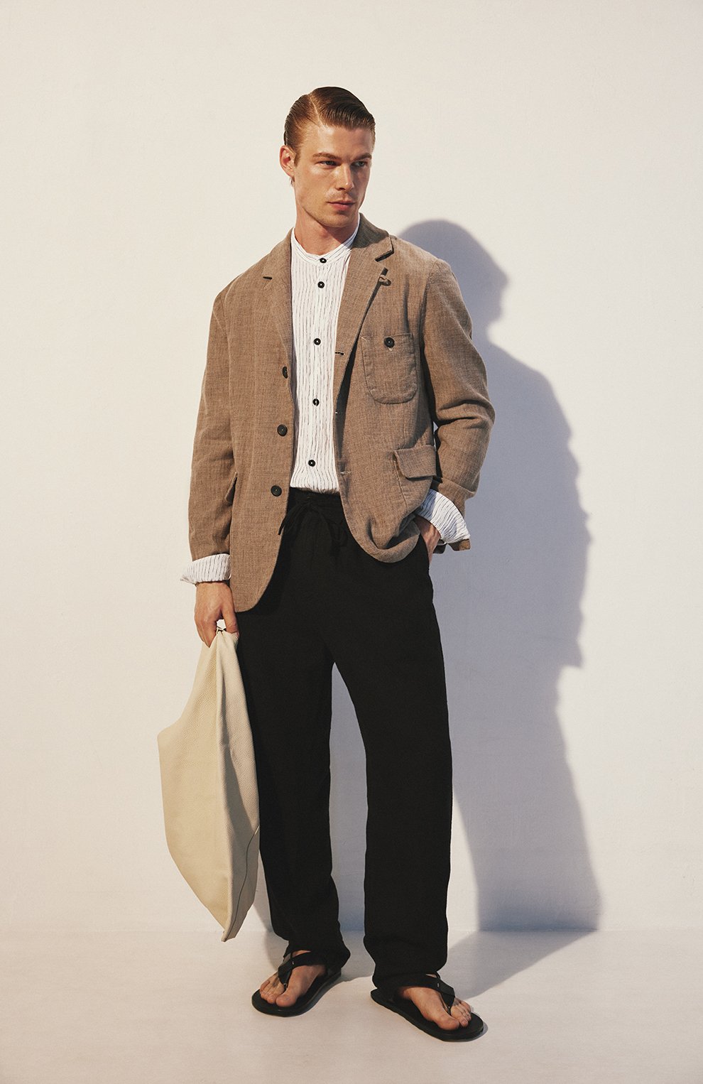 Кожаные сандалии JIL SANDER, арт. J50WP0017/P0503, фото 7