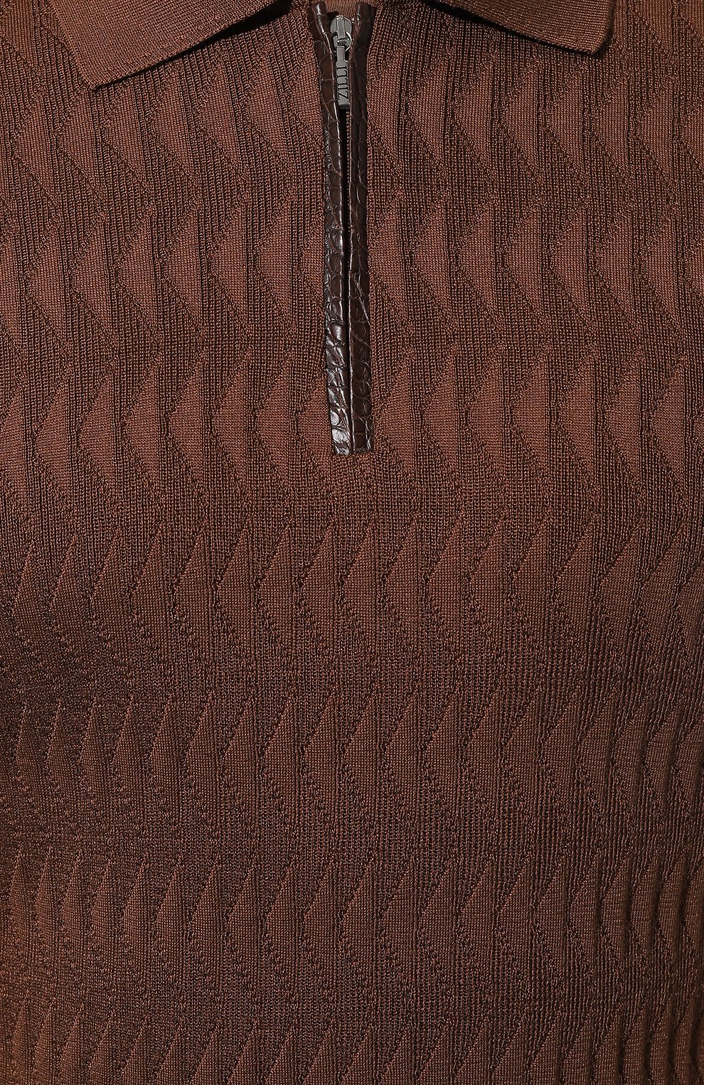 Шелковое поло ZILLI, арт. KZP002M0642VTS000, фото 5