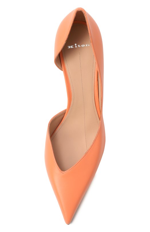 Кожаные туфли Kiton D58820K0524F26 Оранжевый  D58820K0524F26 Фото 6