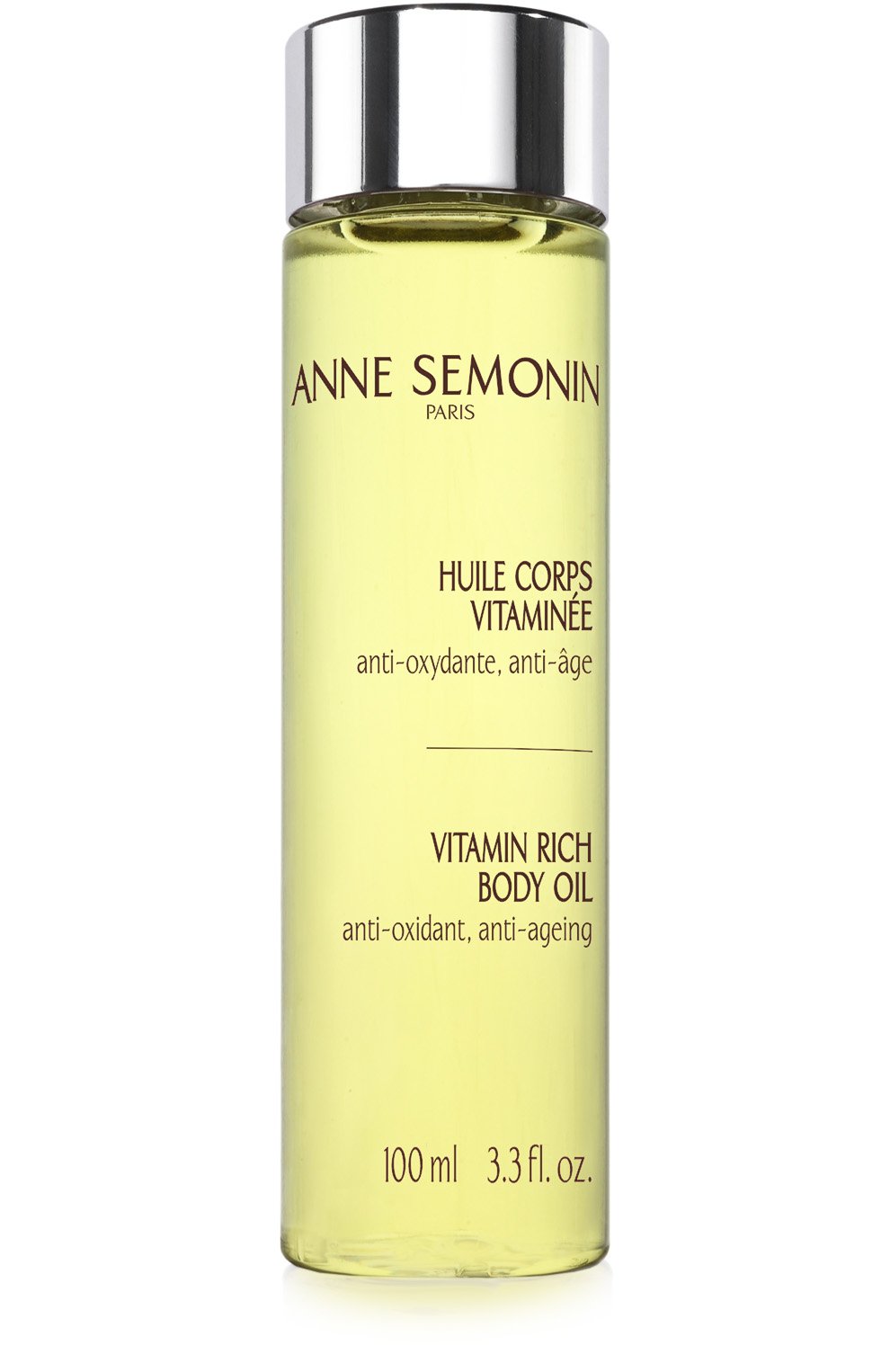 Масло для тела, обогащенное витаминами (100ml) ANNE SEMONIN бесцветного цвета по цене 7960 руб., арт. 3700084611518, фото 1 Масло для тела, обогащенное витаминами (100ml) ANNE SEMONIN, арт. 3700084611518, фото 1