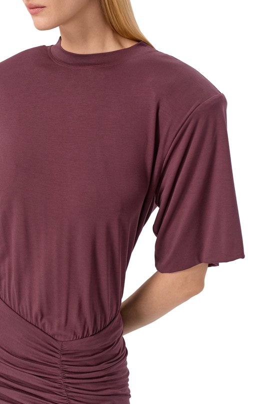 Платье из вискозы и шелка The Andamane T190181A/TJV053 Фиолетовый  T190181A/TJV053 Фото 4