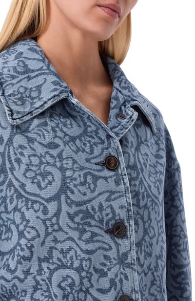 Джинсовая куртка DRIES VAN NOTEN голубого цвета по цене 92300 руб., арт. 130504/4407, фото 5 Джинсовая куртка DRIES VAN NOTEN, арт. 130504/4407, фото 5