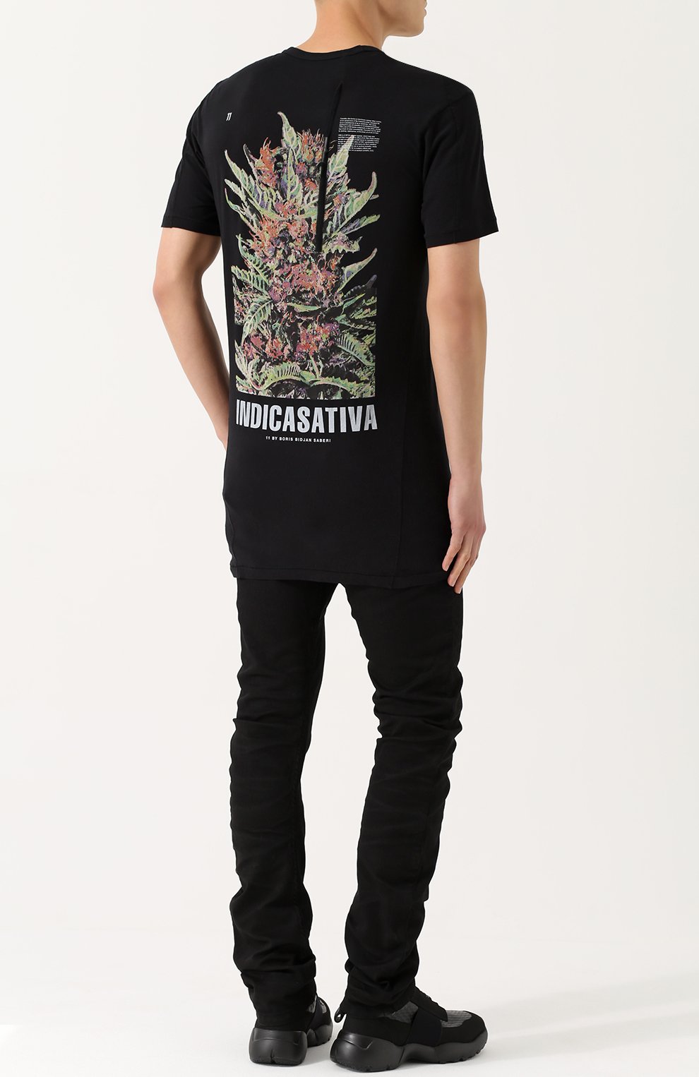 Удлиненная хлопковая футболка с вышивкой 11 BY BORIS BIDJAN SABERI, арт. TS3/F-1101/DRAG0N, фото 2