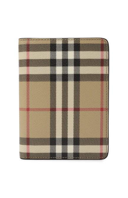 Женские обложка для паспорта BURBERRY бежевого цвета, арт. 8094441 | Фото 1 (Нос: Не проставлено; Материал сплава: Проставлено; Материал: Текстиль, Пластик)