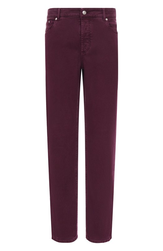 Джинсы Traditional Fit Brunello Cucinelli M277UD3210 Фиолетовый M277UD3210