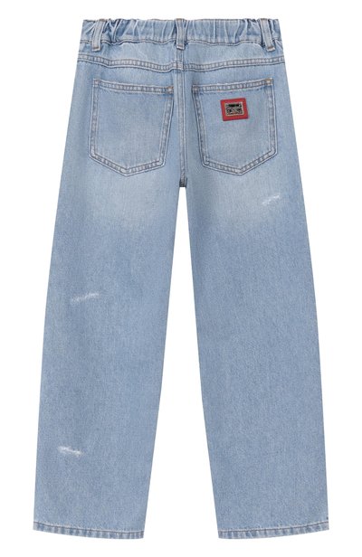 Джинсы DOLCE & GABBANA голубого цвета по цене 44150 руб., арт. L42F92/LDD95_001, фото 2 Джинсы DOLCE & GABBANA, арт. L42F92/LDD95_001, фото 2